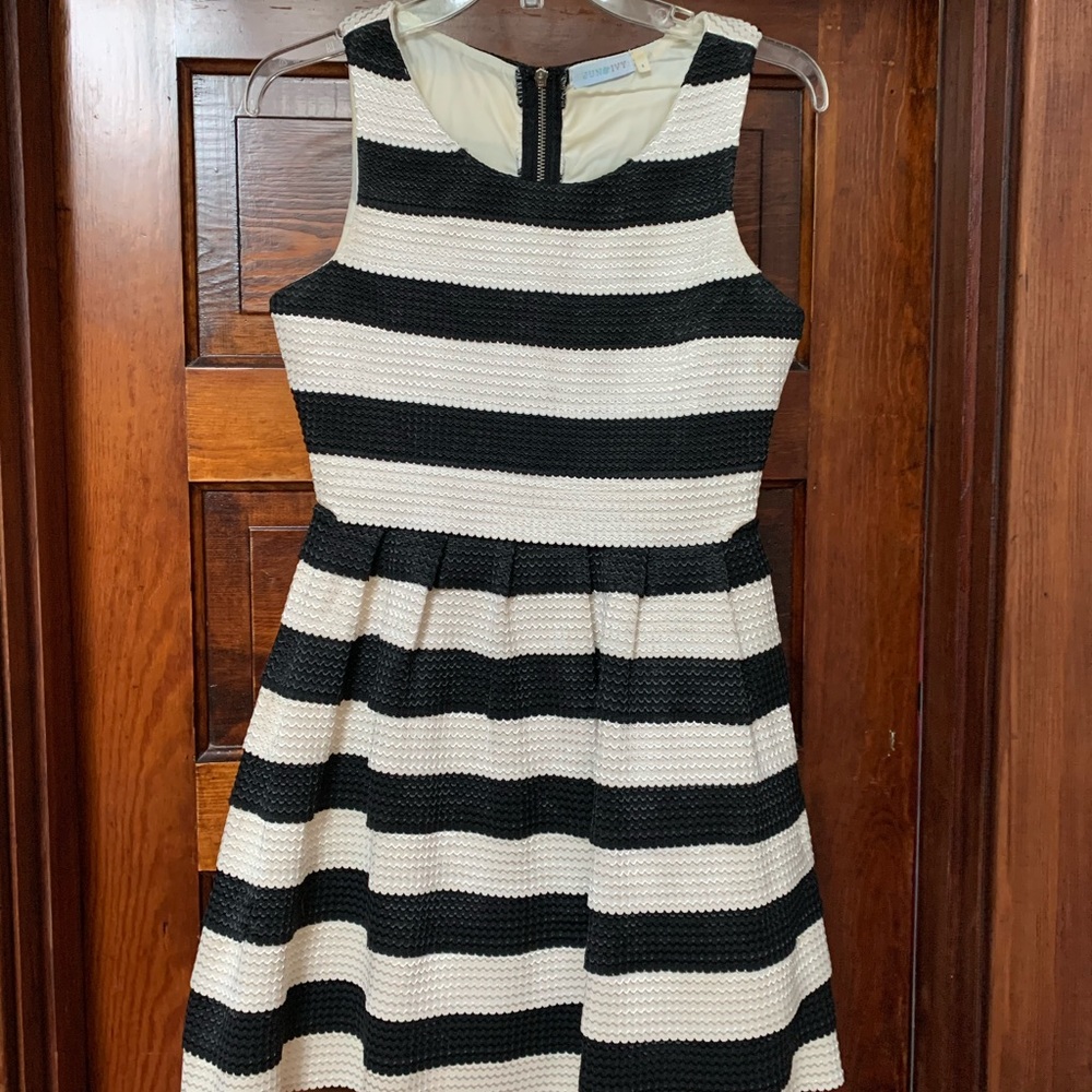 Black and White Striped Jun & Ivy Dress